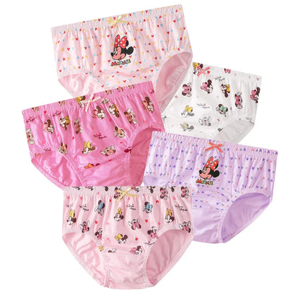 5 Pcs/Lot Children's Underpants For Girls Cute Cat HelloKitty Cartoon Girls Panties Cotton Baby Kids Underwear Breathable Briefs