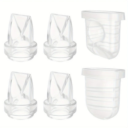 6PCS Duckbill Valve & Silicone Diaphragm Compatible with eufy S1 Pro/S1/E10, NCVI/Zooawa/Nuliie S32 Breast Pump Accessories