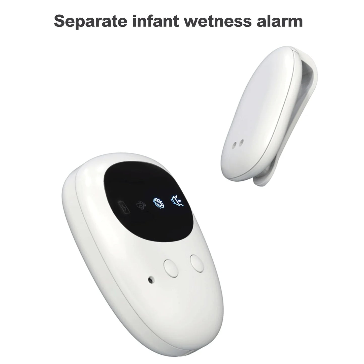 HOMFISH Wireless Bedwetting Alarm Pee Alarm with Receiver for Kids Potty Training Elder Care 10-20M Range Vibration Reminding