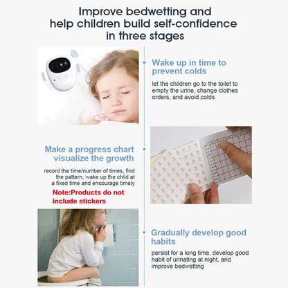 HOMFISH Wireless Bedwetting Alarm Pee Alarm with Receiver for Kids Potty Training Elder Care 10-20M Range Vibration Reminding