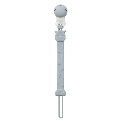 Silicone Pacifier Clips, BPA Free One-Piece Design Pacifier Holder for Baby Boy and Girl 3 Month+, Baby Accessories
