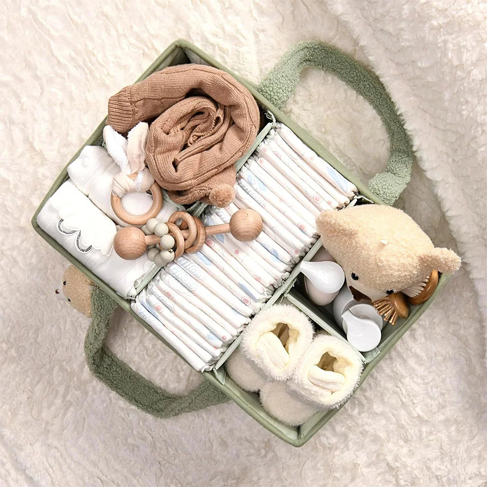 PANGDUBE Diaper Bag for Baby Newborn Items Things for Babies Diaper Stackers & Caddies Baby Diaper Organizer Nappy Caddy