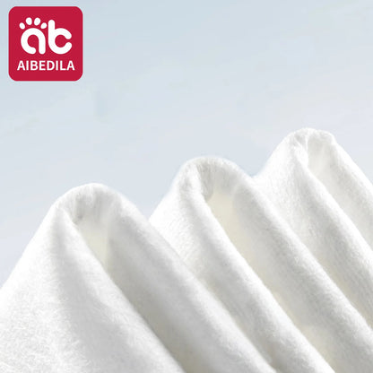 AIBEDILA Newborn Baby Cotton Dry Wipes Unscented Hypoallergenic 3-in-1 Clean Care Thick Facial Towels for Sensitive Infant Skin