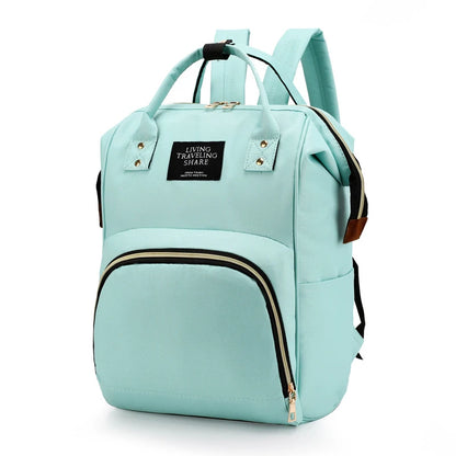 Large Capacity Canvas Mummy Bag Multifunctional Baby Bottle Thermal Insulation Travel Storage Bag Fashion Mummy Bag Hanging Bag