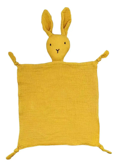 Baby Cotton Muslin Comforter Blanket Soft Newborn Sleeping Dolls Kids Fashion Sleep Toy Soothe Appease Towel Bibs