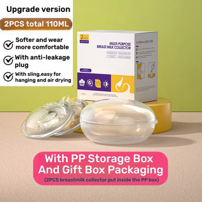 Wearable Breast Milk Collector Shell Silicone Breastfeeding Leakage Prevention Washable Anti-Overflow Pads Reusable Nursing Pads