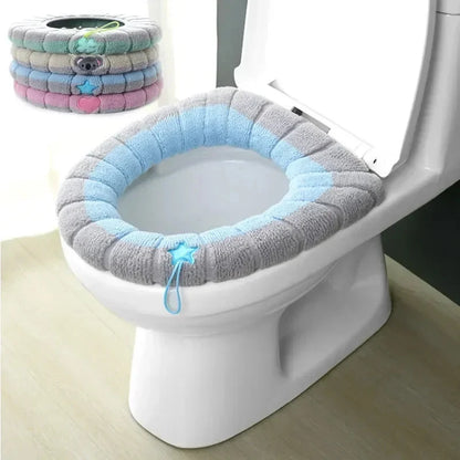 Winter toilet seat cushions bathroom toilet seat cushions handle thicker soft washers with toilet seat insulation accessories