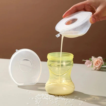 1 Pair Silica Gel Collection Cover Breastmilk Collecter Soft Reusable Nursing Pad Postpartum Suction Nipple Suction Container