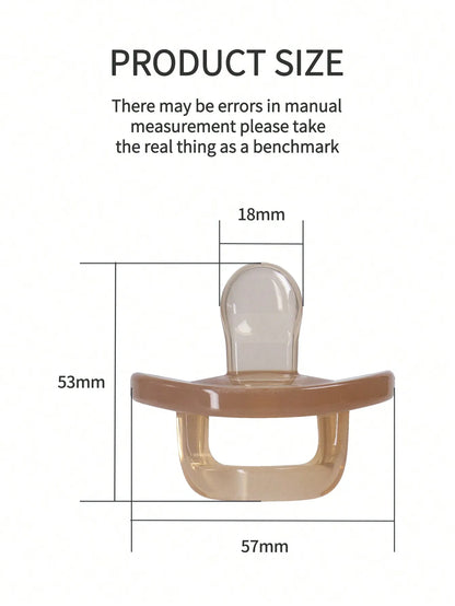 1 Pcs Baby Pacifier For Soothing Nighttime Sleep Flat Soft Breathable Design Baby Reborn Silicone For Baby Accessories Newborn