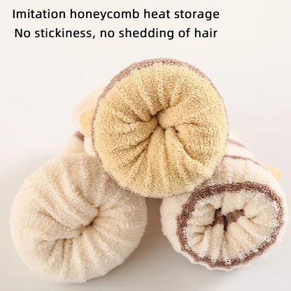 3Pair Baby Plush Socks Thick Warm Kids Mid Tube Sock 0-3Year Boy Girl Winter Thermal Footwear Fashion Stripe Toddler Cotton Sock
