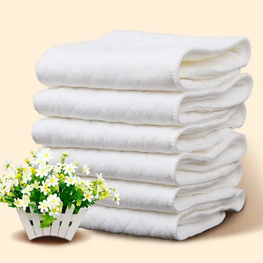 10pcs Cotton Diapers Children Washable Reusable Baby Diaper Pad Folding Kids Changing Pads Accessories "