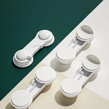 5PCS Multi-Use Baby Safety Locks – Cabinet, Drawer & Room Lock Set | Anti-Pinch Folio Design | Essential Home Protection