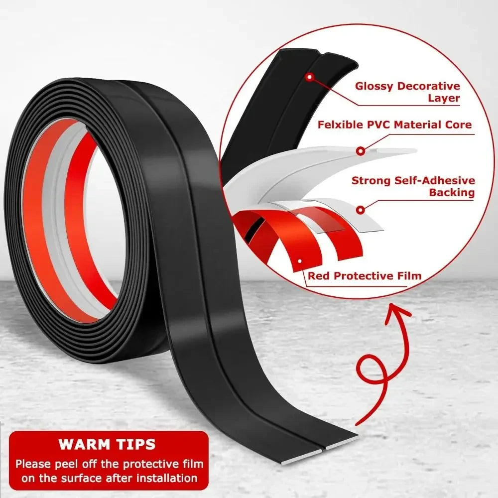 High Quality Self Adhesive Wall Corner Protector Peel and Stick 3m Caulk Strip Flexible Floor Transition Strip Countertop