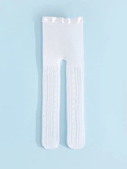 Summer Mesh Thin Cotton Netting Stocking Cute Vintage Korean White Fishnet Lolita Tights Pantyhose for Children Baby Girls Kids