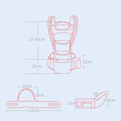 Newborn Ergonomic Baby Carrier Backpack Infant Baby Hipseat Carrier Front Facing Ergonomic Kangaroo Baby Wrap Sling Travel