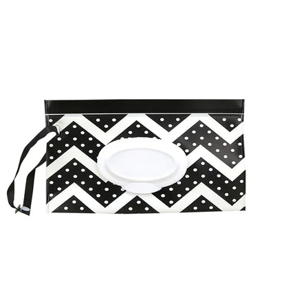 Baby Wet Wipe Pouch EVA Flip Cover Tissue Box Cute Snap-Strap Refillable Wet Wipes Bag Outdoor Useful Baby Stroller Accessory