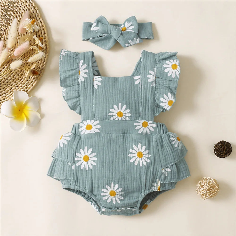 Autumn & Winter Newborn Baby Girl Children Clothes Red Plaid Lapel Long Sleeved Romper Jumpsuit