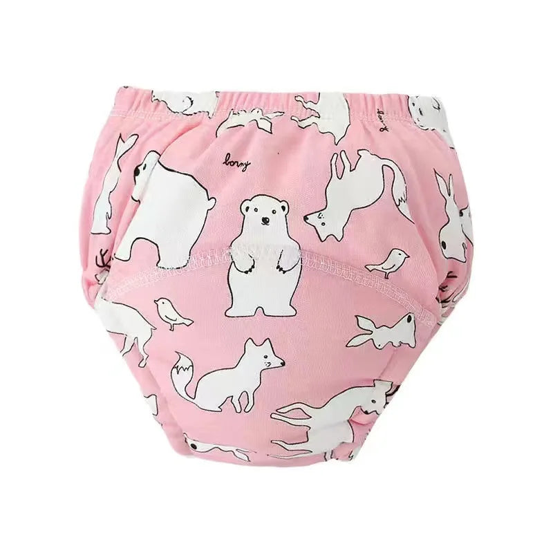 6 Layers Baby Elinfant 2 Size Diapers For Swimming Absorbent Ecological Diapers Reusable Training Panties Happy Flute Newborn