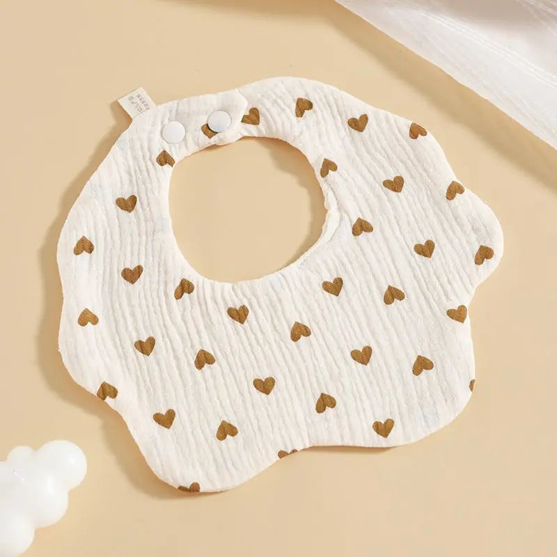 Cotton Gauze Baby Bib Babies Accessories Newborn Baby Apron Feeding Bib 6 Layer Muslin Burp Cloths Kids Saliva Towel New Born