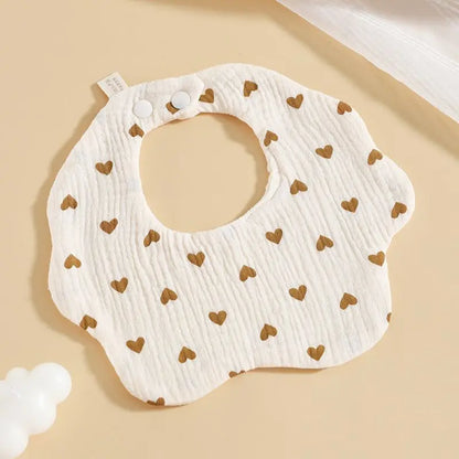 Cotton Gauze Baby Bib Babies Accessories Newborn Baby Apron Feeding Bib 6 Layer Muslin Burp Cloths Kids Saliva Towel New Born