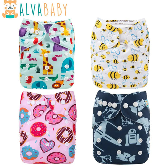 U Pick ALVABABY Cloth Diapers Baby Eco-friendly Modern Cloth Nappy for Baby 3-15kg with 1pc Diaper Insert