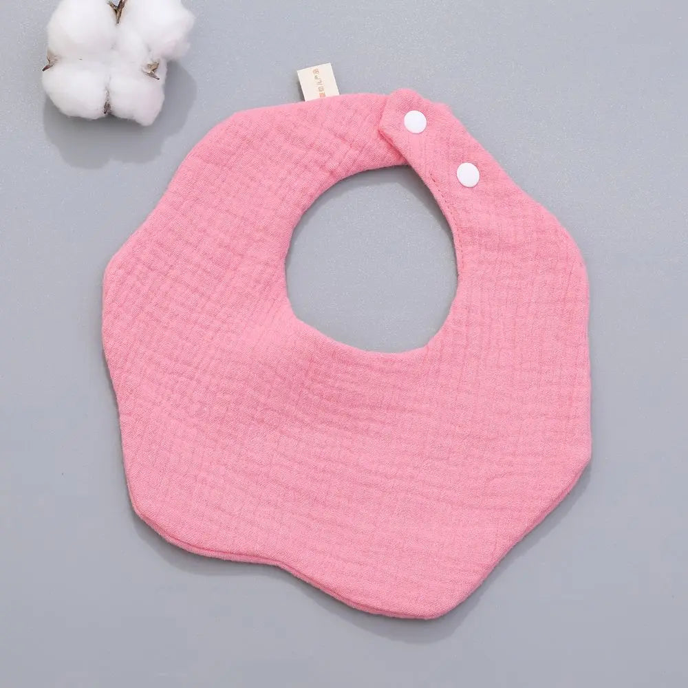 Cotton Gauze Baby Bib Babies Accessories Newborn Baby Apron Feeding Bib 6 Layer Muslin Burp Cloths Kids Saliva Towel New Born