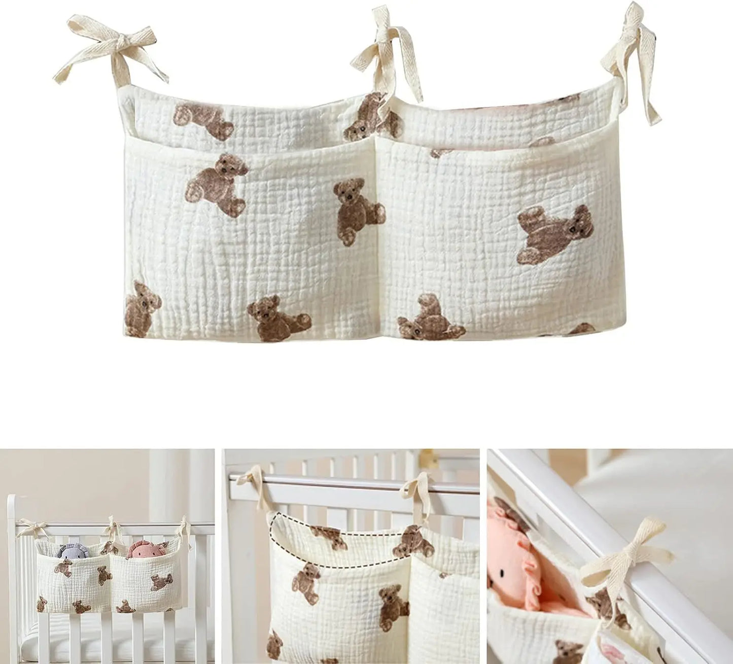 Baby Stuff Organizer Kids Crib Storage Bag Multifunctional Newborn Bed Bag for Children Bedding Diaper Bag Stroller Organizer