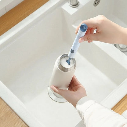 Bottle Brush 360 Degree Rotation Baby Pacifier Cup Nipple Cleaning Brushes Set Handheld Soft Head Food Grade Watering