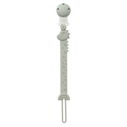 Silicone Pacifier Clips, BPA Free One-Piece Design Pacifier Holder for Baby Boy and Girl 3 Month+, Baby Accessories