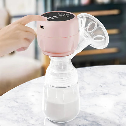 Electric Breast Pump Portable Baby Nipple Bottle 2-IN-1 Smart Integrated Suction Breast Pump Milk Postpartum Fortable BreastPump