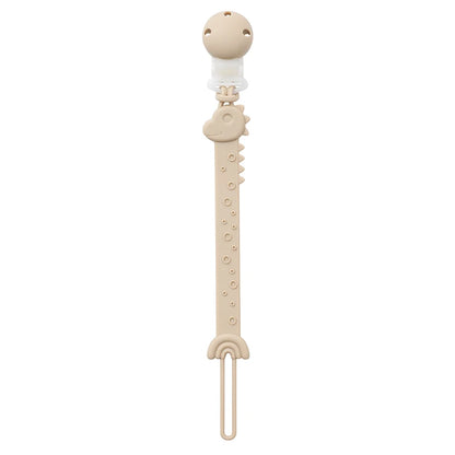 Silicone Pacifier Clips, BPA Free One-Piece Design Pacifier Holder for Baby Boy and Girl 3 Month+, Baby Accessories