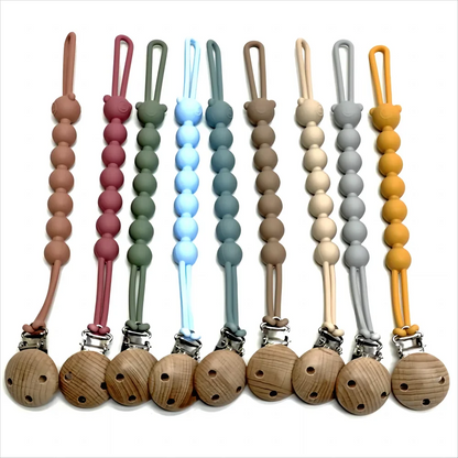1/9PCS Baby One Pacifier Chain Baby Pacifier Lanyard Food Grade Silicone Teething Teether Anti Lost Pacifier Anti Drop Chain