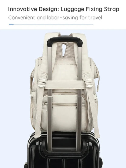 Baby Nappy Bag with 2pcs Stroller Hooks Mummy Bag Backpack Waterproof Outdoor Travel Mommy Maternity Bag for Baby Stuff