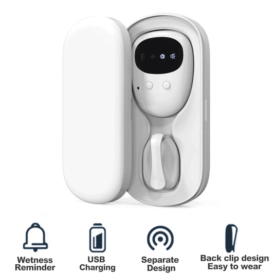 HOMFISH Wireless Bedwetting Alarm Pee Alarm with Receiver for Kids Potty Training Elder Care 10-20M Range Vibration Reminding