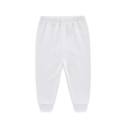 Kiddiezoom 1/3 Pcs Four Seasons Fashion Solid 100%Cotton Baby Boy Girl Pants Soft 100%Cotton Infants Trousers Accessories