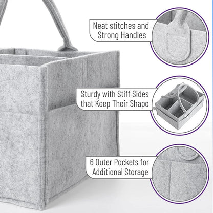 Children's Felt Diaper Storage Bag Baby Miscellaneous Toys Diapers Large Capacity Felt Diaper Bag