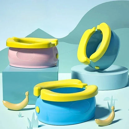 Foldable Portable Potty Training Seat, Travel Baby Toilet Seat, Multifunctional Squatty Potty & Urinal, Lightweight Toilet Pot f