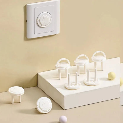 10pcs Baby Safety Socket Covers Child Electric Shock Protection Anti-electric Shock Outlet Protectors for Home Security