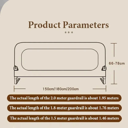 IMBABY Bed Guardrail Anti Fall Baby Safety Bed Barrier Portable Crib Cover Adjustable Bed Rail Guard Bedroom Crib Bumpers