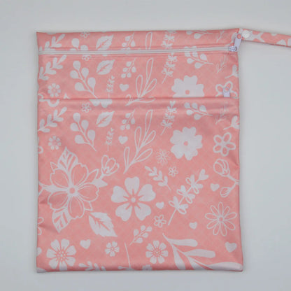 [Sigzagor] Wet Dry Bag With Two Zippered Baby Diaper Nappy Waterproof Reusable Washable