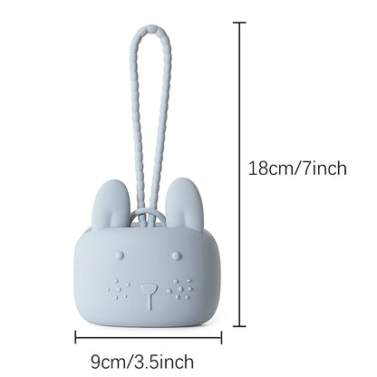 1pc Baby Silicone Pacifier Holder Case, 100% Soft Silicone Nipple Holder Container Box Keep Pacifier Case Pacifiers