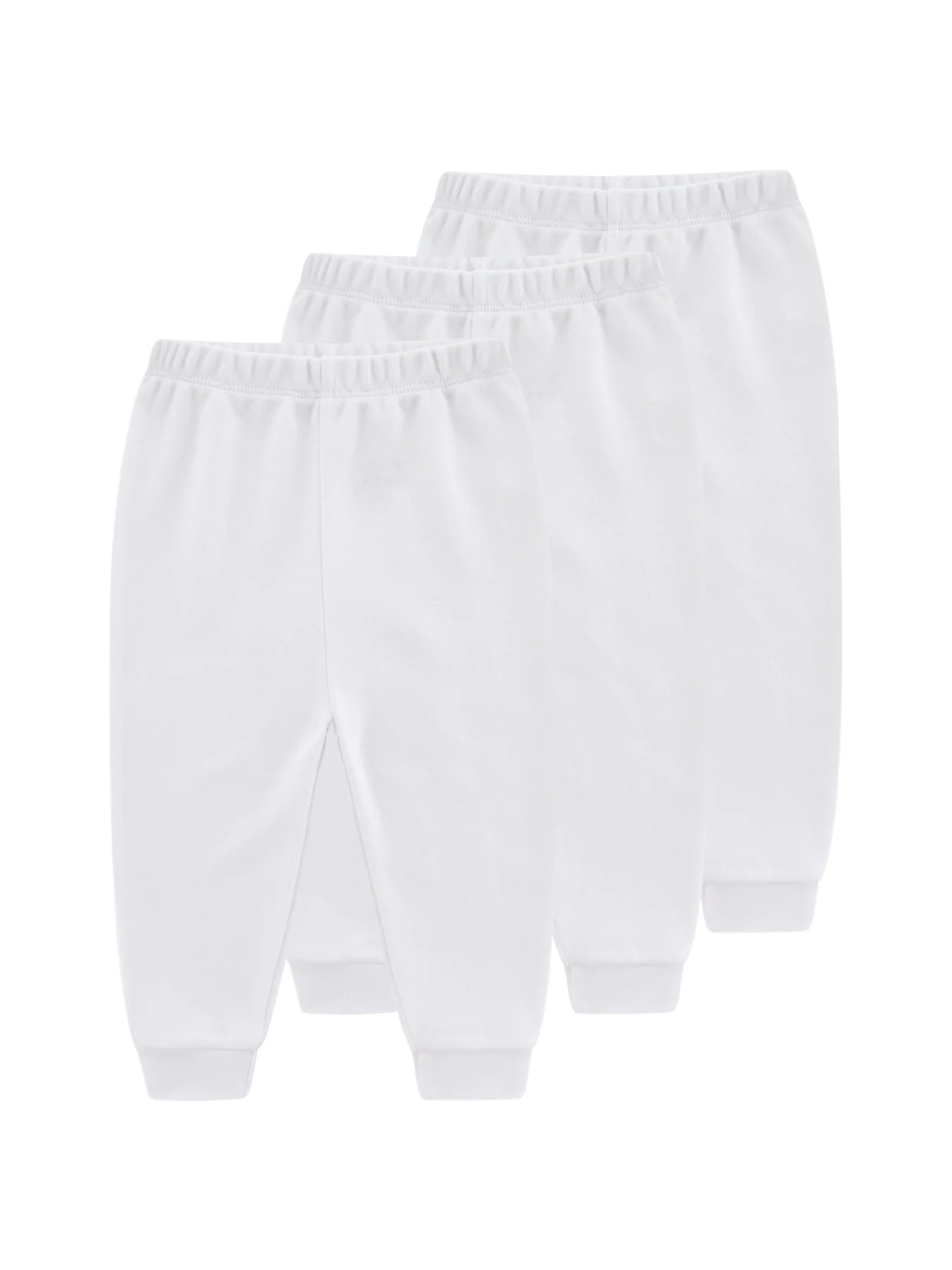 Kiddiezoom 1/3 Pcs Four Seasons Fashion Solid 100%Cotton Baby Boy Girl Pants Soft 100%Cotton Infants Trousers Accessories