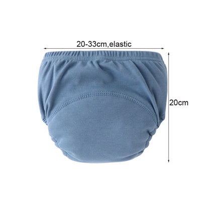 3/6Pcs Baby Diaper Training Pants Kids Underwear for Girls Boys Washable Infant Cloth Diapers Reusable Nappies Toddler Shorts