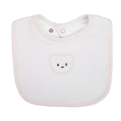 Cute Bear Muslin Cotton Baby Bibs Saliva Towel U-Absorbent Pockets Korean Children Kids Boys Girls Bandanas Feeding Burp Clothes