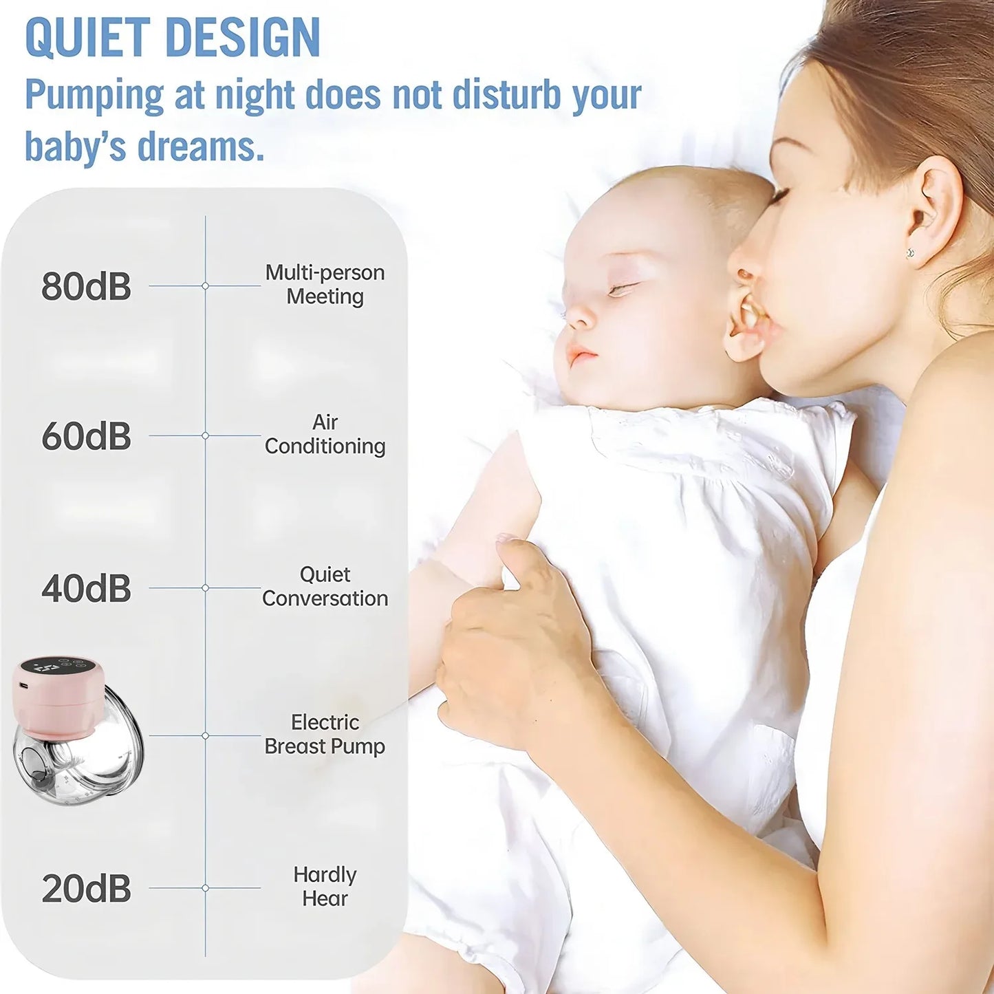 New Wearable Electric Breast Pumps Portable Hands Free Breast Pump Silent Comfort Breast Milk Extractor Collector 1PCS