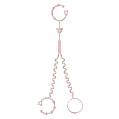 New 1PC Baby Pacifier Chain With 2 Clips Infant Bottle Chain Adjustable Silicone Pacifier Chain Teether Toy Stroller Accessories
