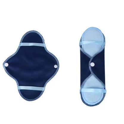 Reusable Super Absorbent Sanitary Pad Set Soft Washable Cloth Menstrual Pads with 2 Cover 5 Replacement Pads 1 Storage Bag