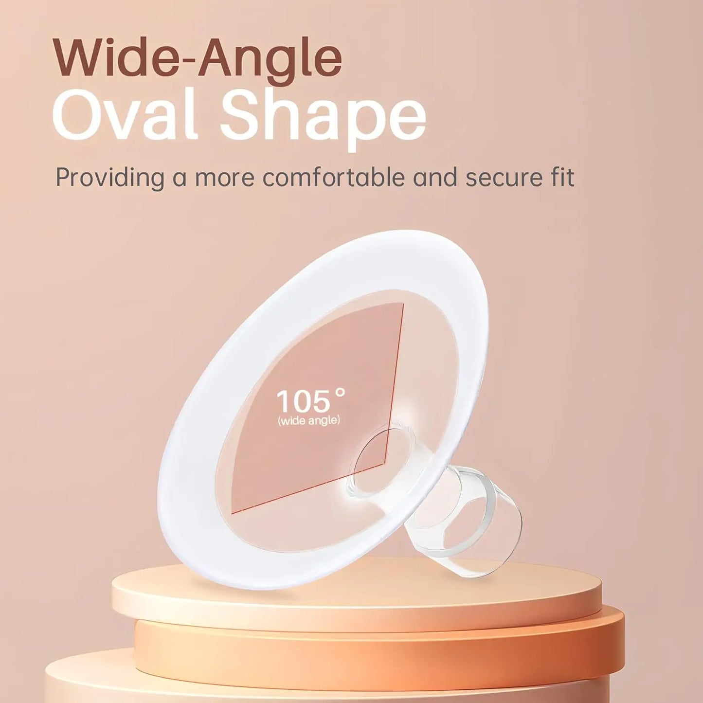 BPA Free Silicone Pad Flange Compatible with Medela Breast Pump Parts, Replace Flanges Accessories for Spectra Pump Parts