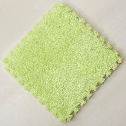 Soft Plush Warm Carpet Baby Play Mat Baby Bedroom Patchwork Carpet EVA Foam Interlocking Sports Floor Tiles Baby Warm Game Mat