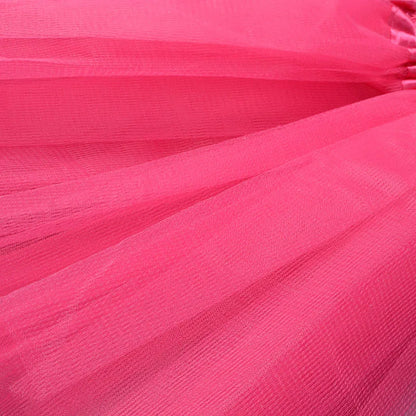 Girl Elastic Ballet Dancewear Tutus Mini Skirt For Birthday Party Dance 3 Layer Tulle Tutu Skirt for Kids Princess 2-8Y Girls